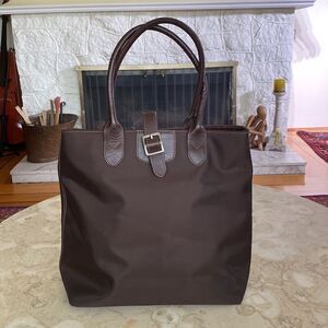 Land’s End Nylon & Leather Tote Bag